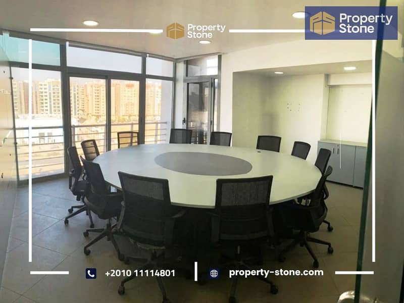 Fully Furnished & Licensed Administrative Office for Rent | 500 SQM | Maadi Ring Road - Widok 3