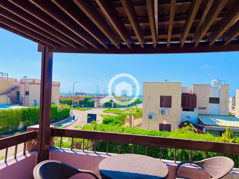 Two-bedroom chalet for rent with a sea view in Al-Shorouk Village - Więcej