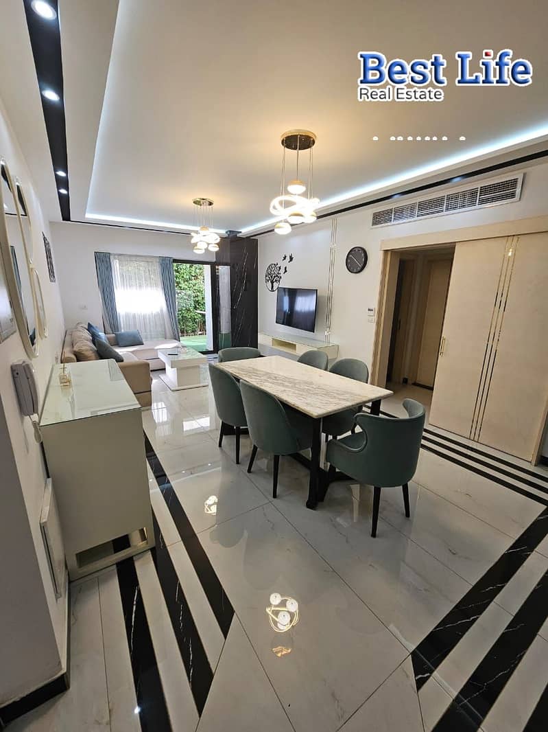 Fully Furnished Ground Floor Garden Apartment for Rent | Lake View Residence | 144 Sqm | Super Lux - Aanzicht 2