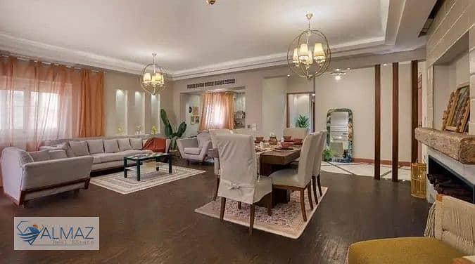 A distinctive furnished 160 sqm apartment for rent in Al Banafseg 12 Villas, First Settlement, near Rehab City and Waterway Mall. - Widok 2