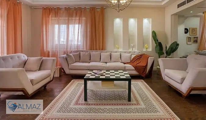 A distinctive furnished 160 sqm apartment for rent in Al Banafseg 12 Villas, First Settlement, near Rehab City and Waterway Mall. - Widok 4