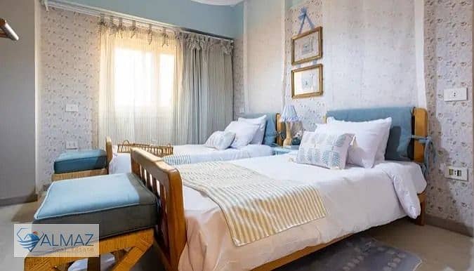 A distinctive furnished 160 sqm apartment for rent in Al Banafseg 12 Villas, First Settlement, near Rehab City and Waterway Mall. - Widok 5