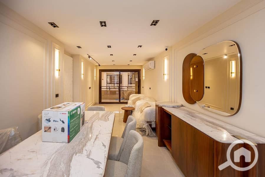 130m furnished with water pumps, 3 rooms, a reception, and 2 bathrooms at Zewail Square - Ansicht 2