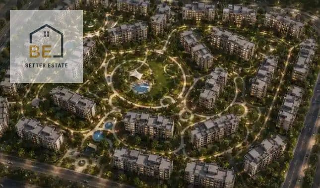 Semi-finished apartment for sale in installments in Park Site Compound - New Administrative Capital - Vista 4