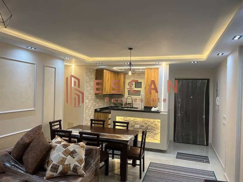 Furnished apartment for rent in Al Rehab City. Second floor, 90 square meters, near all amenities. Consists of: 2 bedrooms, 1 bathroom, kitchen, and r - Ansicht 3