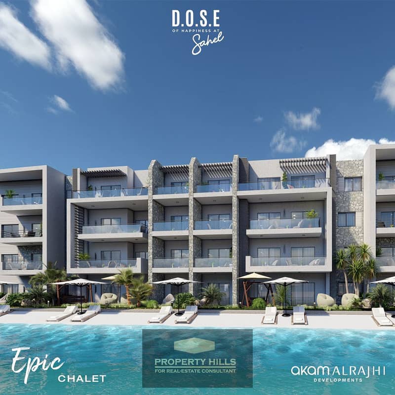 A finished chalet with air conditioning and a panoramic view of the sea available for installment or with a 40% discount from Al-Rajhi's prices in D. O. S. E North Coast. - Widok 3