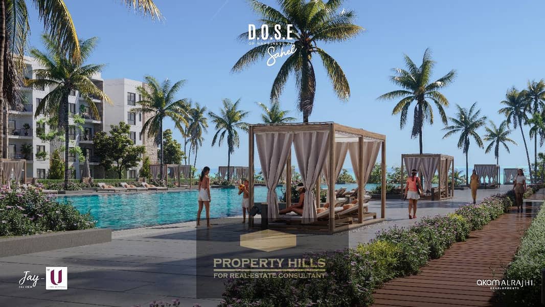A finished chalet with air conditioning and a panoramic view of the sea available for installment or with a 40% discount from Al-Rajhi's prices in D. O. S. E North Coast. - Widok 5