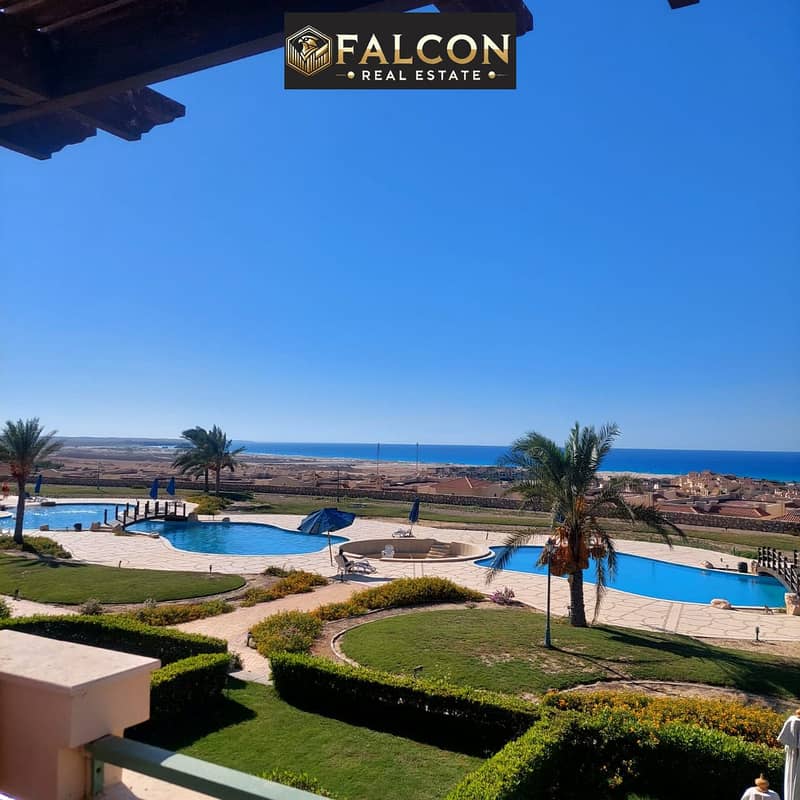 get now luxury ground chalet + garden full sea view & fully finished near to Mountain View Ras El Hekma . June Sodic . Marassi - Ansicht 5
