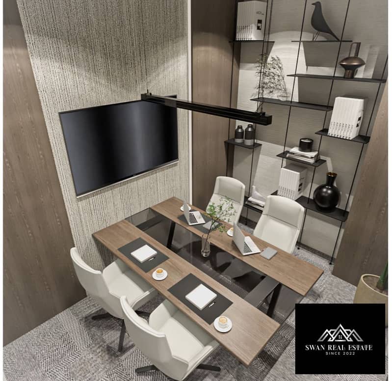 Prime 114m² Office for Rent in the Heart of Sheikh Zayed | Near Arkan & Hyperone Premium administrative space featuring a private office and open-spac - Ansicht 6