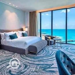 A fully finished apartment with air conditioning and a stunning sea view in the Alamein Towers on the North Coast - Aanzicht 3