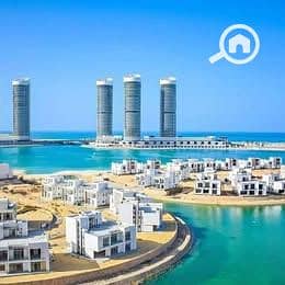 A fully finished apartment with air conditioning and a stunning sea view in the Alamein Towers on the North Coast - Aanzicht 6