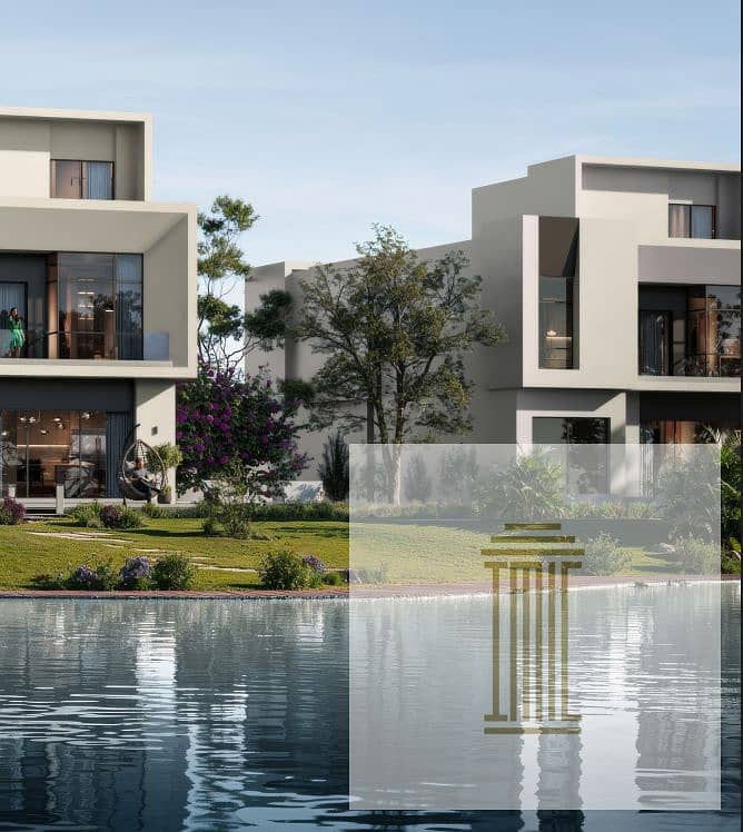 Luxury Corner Townhouse for Sale at The Waterway Triangle, New Cairo | Villa-Only Community | 10% Down Payment | 9 Years - Ansicht 2