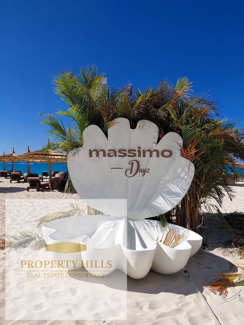 - Finished with air conditioning and furniture, a distinguished villa direct sea view on the coast beach inside Marina 5 • Immediate handover on key - Ansicht 2