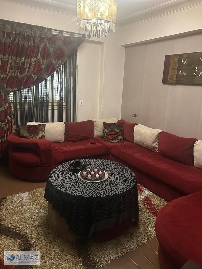 Furnished 205 sqm apartment for rent in Al Banafseg 7 Villas, First Settlement, near Waterway and Sadat Axis. - Widok 2