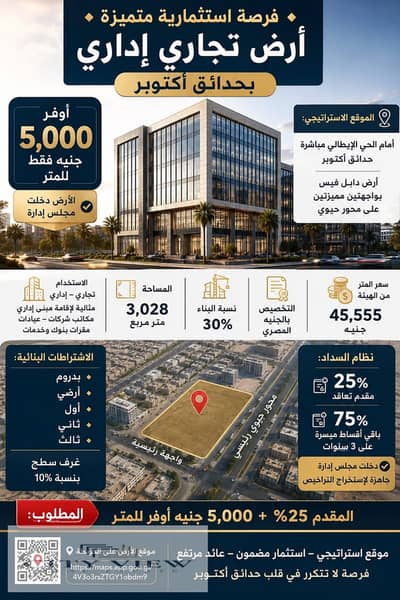 Land for Sale in Hadayek October, Giza - 387208. jpg Land for Sale in Hadayek October, Giza - 387208. jpg