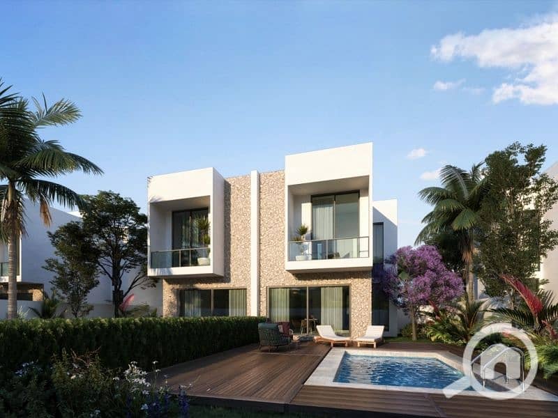 Next to Mountain View, a villa for 1,970,000 (discounted), 256 sq m + private garden, for sale in Zayed. Located in a compound exclusively for villas, - Vista 6