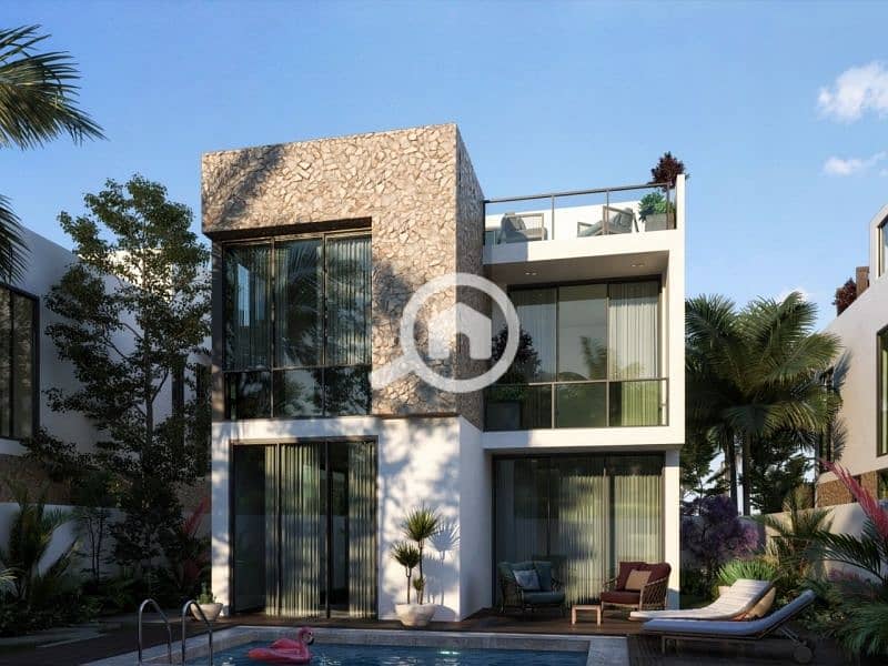 Next to Mountain View, a villa for 1,970,000 (discounted), 256 sq m + private garden, for sale in Zayed. Located in a compound exclusively for villas, - Altro