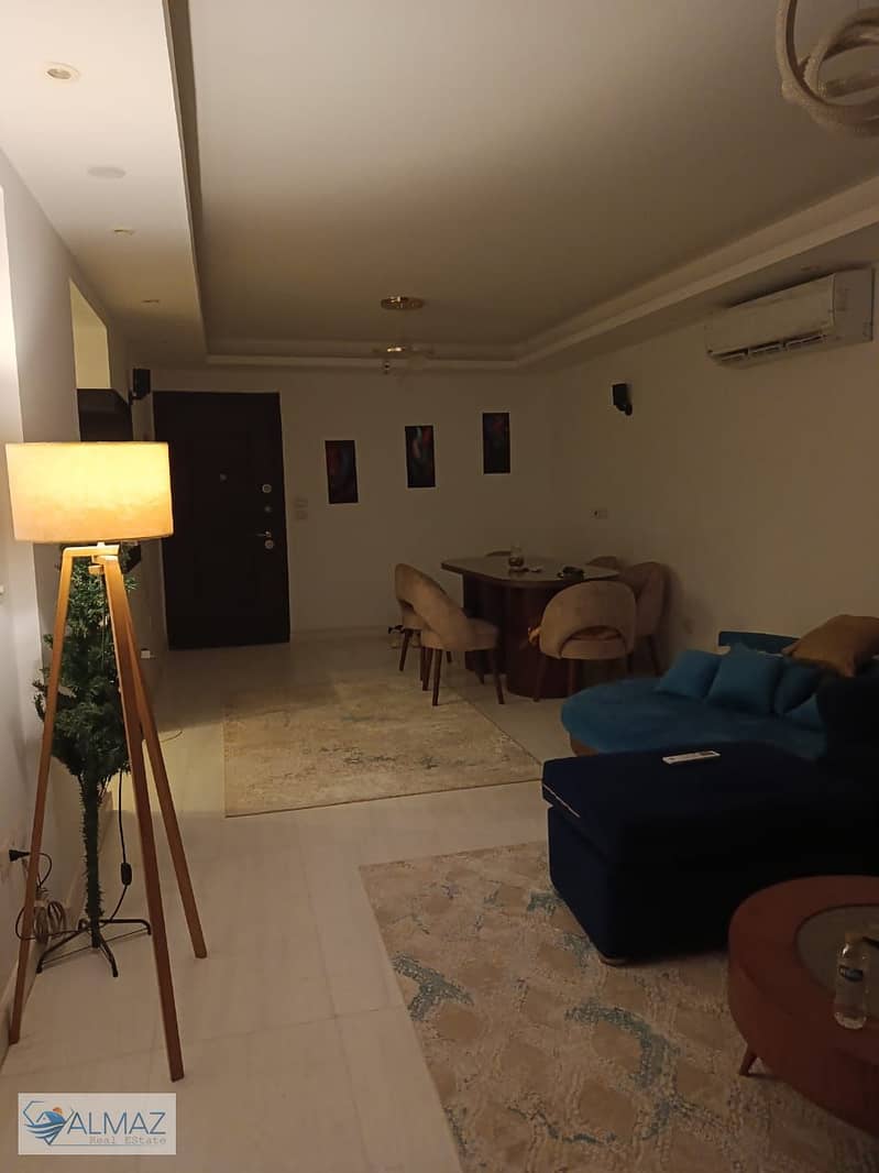 Furnished, fully air-conditioned penthouse apartment for rent in Town Residence Compound, Fifth Settlement, located near the Middle Ring Road. - Ansicht 3