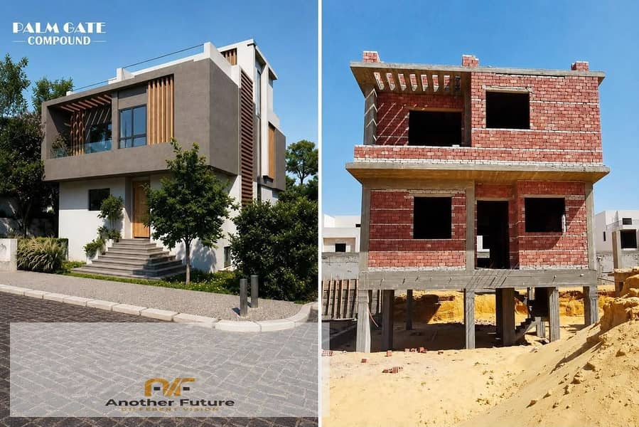 Own a distinctive villa in the Palm Gate New Zayed compound, located in the heart of Sheikh Zayed—a prime location. - Ansicht 5