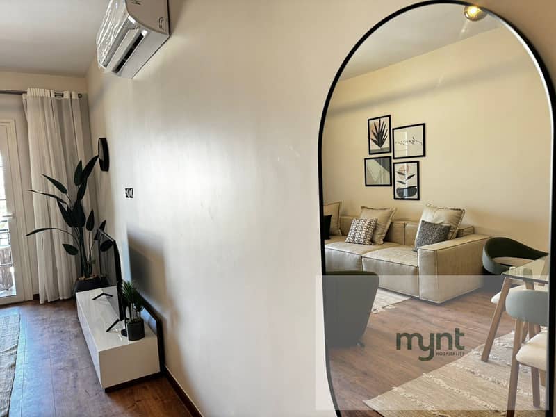 fully furnished apartment For rent with hot price in Regents park compound - New Cairo - Mehr
