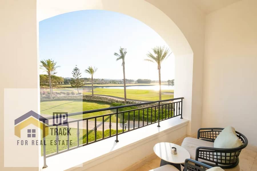 Serviced Hotel Apartment for Daily Rent in The Address Golf Resort Marassi – 2 Bedrooms, Lagoon View - Widok 4