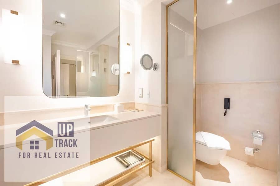 Serviced Hotel Apartment for Daily Rent in The Address Golf Resort Marassi – 2 Bedrooms, Lagoon View - Widok 5