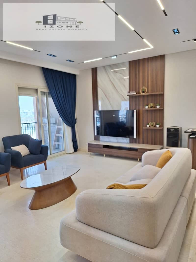 Fully Furnished Apartment for Rent – 90 Avenue New Cairo – 200sqm – 3 Bedrooms – 3 Bathrooms – pohled 3