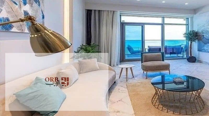 Chalet for sale in Mazarine, 129 sqm, featuring 2 bedrooms and a sea view, with a down payment of only EGP 140,772 and payment plans of up to 12 years – pohled 5