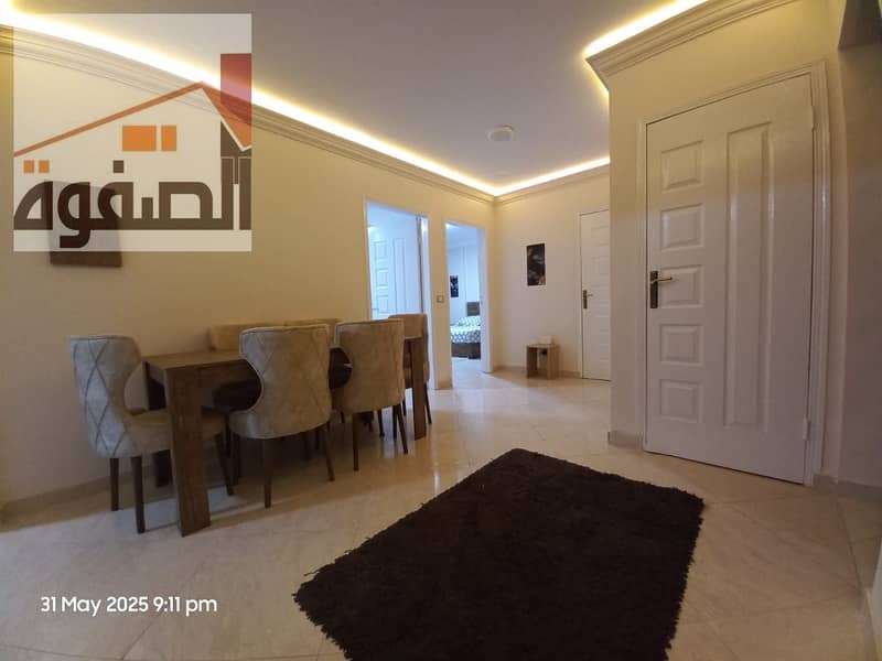 Furnished apartment for rent in Ashgar Durna compound, Zahraa Al-Maadi. A distinguished and upscale location, very close to Al-Saada Street and Carrefour and the Ring Road. - Widok 5
