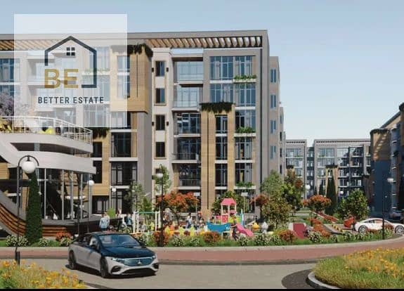 A half-finished apartment for sale in installments in Valencia Valley Compound - New Cairo - Widok 5