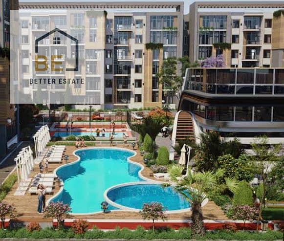 A half-finished apartment for sale in installments in Valencia Valley Compound - New Cairo - Widok 6