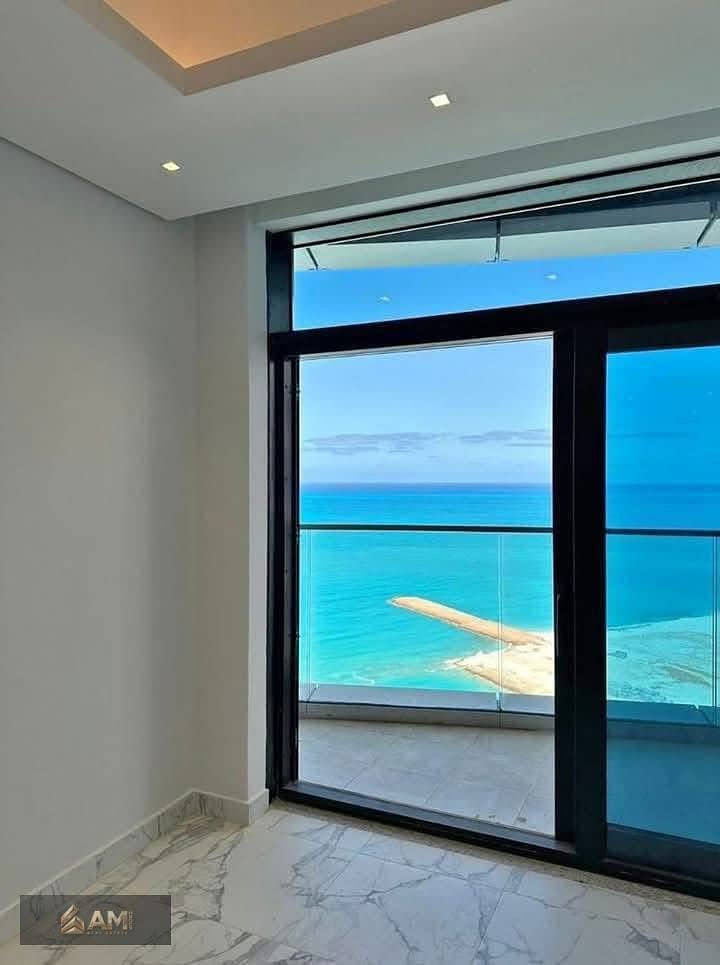 Last Duplex for Sale in New Alamein City | Direct Sea & Lagoon View (The View Is in the Photos) | Early Delivery | Fully Finished - Widok 3