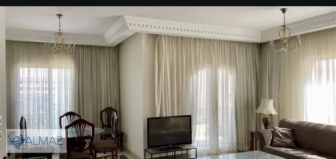 Fully furnished, air-conditioned 170 sq m apartment for rent in the Third District Villas, Fifth Settlement, located directly behind Fatima El Sharbat - Więcej