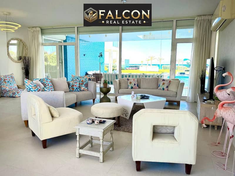 Ready To Move villa Sea View 360ْ+ Yacht Marina VIP Finishing + Furnished Next To Marina For Sale In North Coast Minutes To Alamein - Marassi - Marina - Widok 5