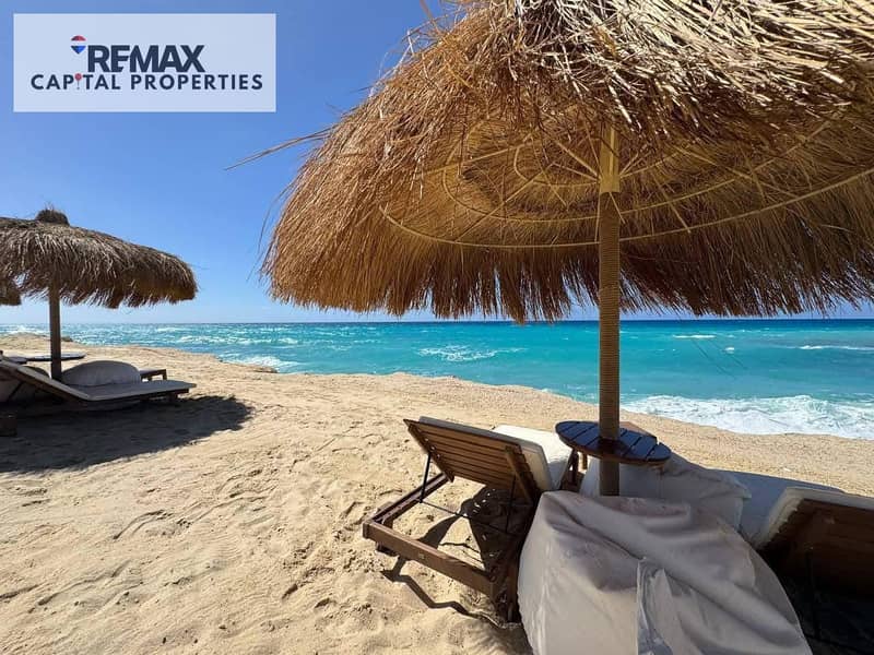 First row on the lagoon with a large garden space, fully finished chalet at a competitive price. A strong investment opportunity in Jefaira, North Coast. - Ansicht 2