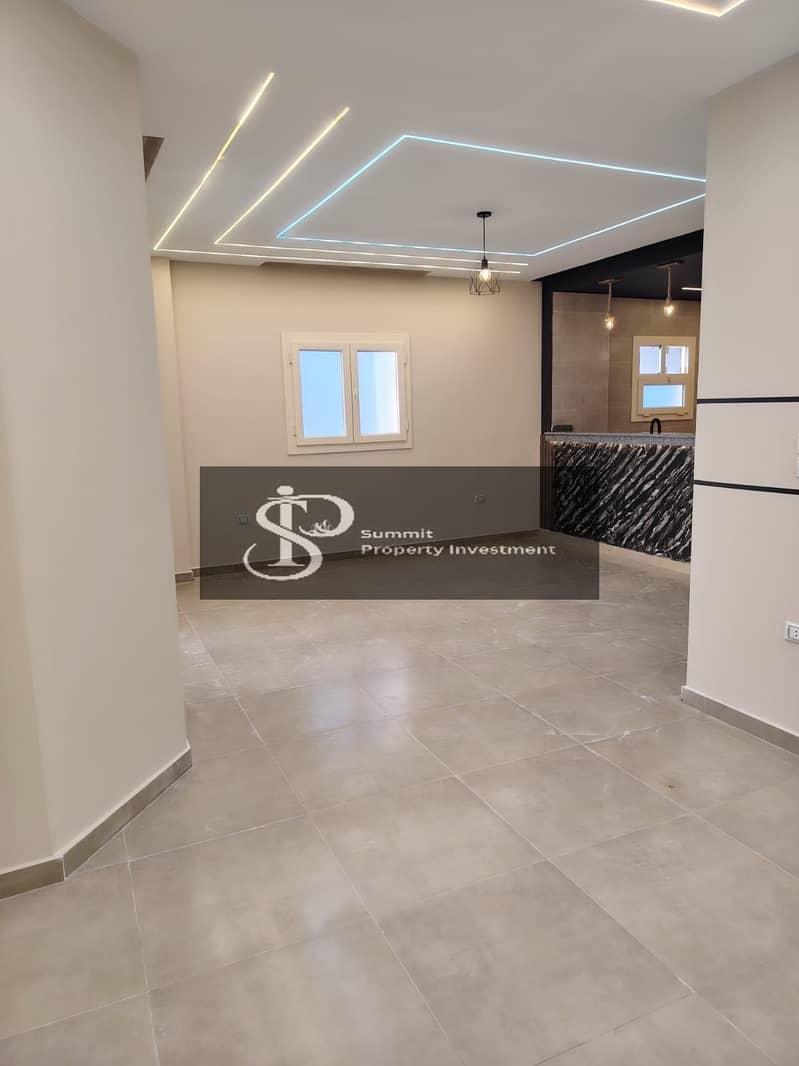 Apartment for sale in Dar Masr compound, east of the institute, with an area of 150 square meters, finished, ground floor, in the tenth of Ramadan. - Vista 6