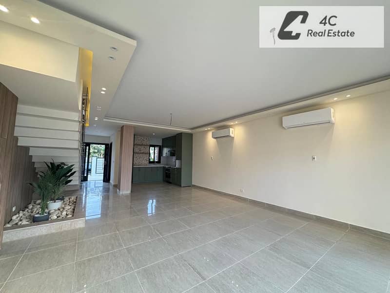 Corner townhouse for rent in Hyde Park, Fifth Settlement, fully finished with air conditioning, lowest monthly rent in the compound, open view - Widok 5