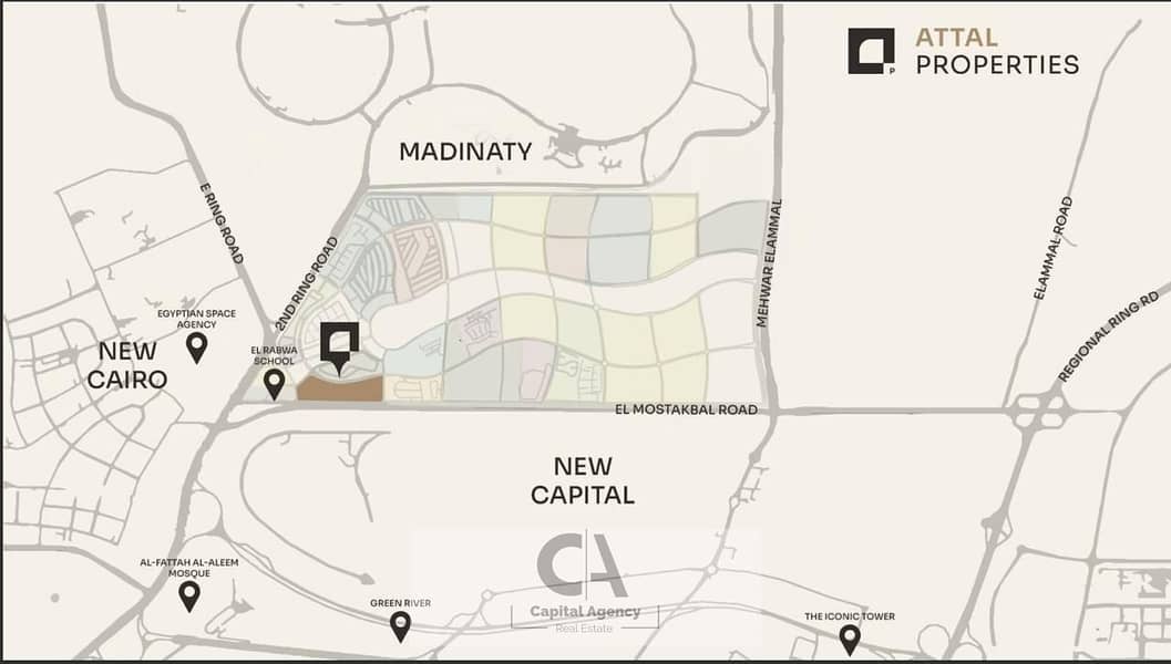 Townhouse for sale in the heart of Mostakbal City in The One O One Compound near Bloomfields with installments over 10 years | 101 | Al Attal - Widok 2