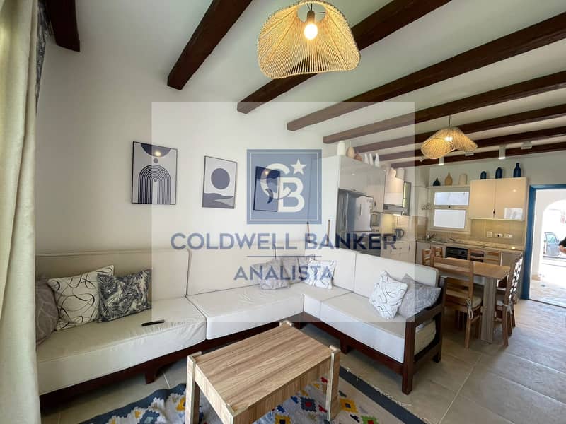 Ground Chalet for Rent in Mountain View Ras El Hekma – Private Garden – Direct Pool View - Widok 6