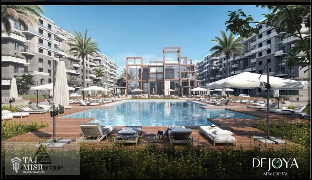 163 sqm apartment for sale in De Joya 3 Compound, R7, New Administrative Capital, offering a premium lifestyle in a modern residential community with - Widok 3