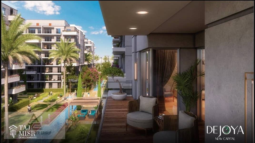 163 sqm apartment for sale in De Joya 3 Compound, R7, New Administrative Capital, offering a premium lifestyle in a modern residential community with - Widok 4