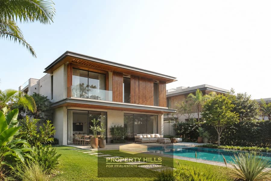 A spacious villa with a private swimming pool, 3 floors, with many rooms, located on Dahshour link directly next to Swan Lake. - Widok 3