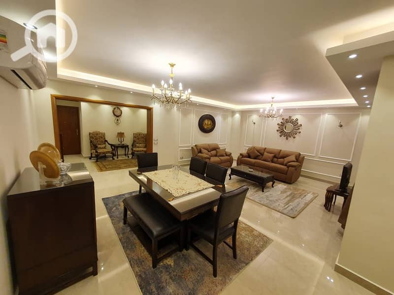 Apartment for rent in the 10th district of Zahraa El Maadi, fully air-conditioned. Area: 200 sq mConsists of 3 bedrooms, 2 bathrooms, reception, and ki - Widok 4