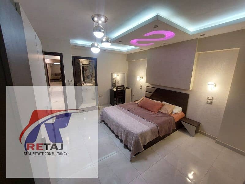 200 sqm Ultra Super Lux Furnished Apartment for Rent in the First District, Nasr City - Ansicht 4
