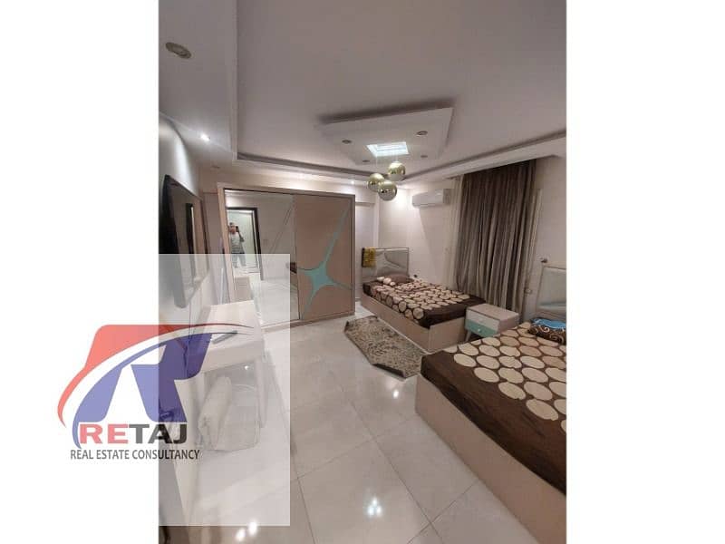 200 sqm Ultra Super Lux Furnished Apartment for Rent in the First District, Nasr City - Ansicht 6
