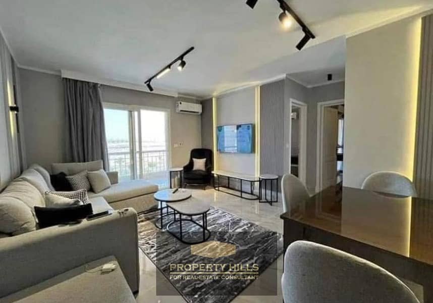 Apartment for sale with an open view of the lagoon, 140 meters in Komound Terrace, behind Nile University and minutes from Arkan Plaza. – pohled 2