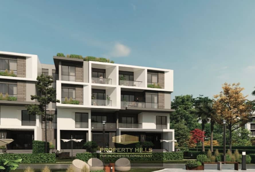 Apartment for sale with an open view of the lagoon, 140 meters in Komound Terrace, behind Nile University and minutes from Arkan Plaza. – pohled 4