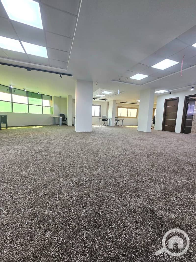 Outstanding 400m administrative headquarters with modern ultra finishing for rent in the strongest location in Maadi, next to all transportation. - Widok 3