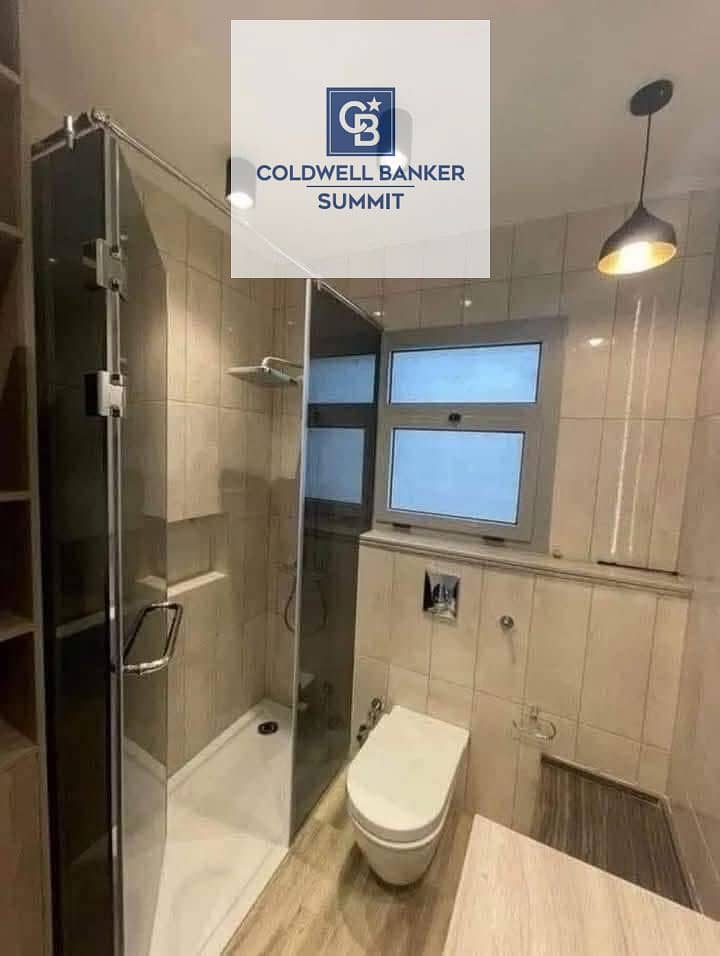 An apartment ready for viewing and immediate delivery, hotel-style finishing with air conditioning, directly in front of the American University gate, - Mehr