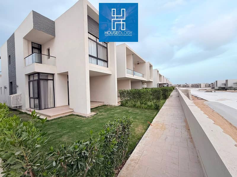 Corner townhouse, first row on the lagoon with a garden, 150m², for sale in Azha Ain Sokhna - Widok 2